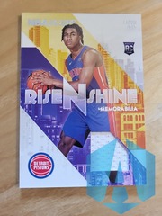 2022-23 Hoops Jaden Ivey #RS-JI Rise N Shine Memorabilia RC Pistons Rookie